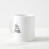 Ich wurde im Januar geboren, Gray Typography Desig Kaffeetasse (Vorderseite Links)