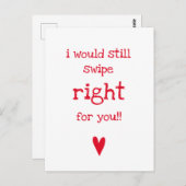 Ich würde immer noch rechts abwischen - der lustig postkarte (Vorne/Hinten)