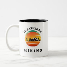 ICH WÜRDE IN MONTANA VIELLEICHT WANDERN. Outdoorsm Zweifarbige Tasse