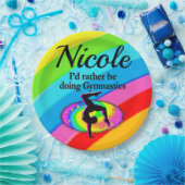 ICH WÜRDE JEDEN TAG GYMNASTIK MACHEN PAPPTELLER (Party)