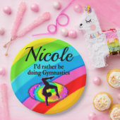 ICH WÜRDE JEDEN TAG GYMNASTIK MACHEN PAPPTELLER (Party)