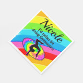 ICH WÜRDE JEDEN TAG GYMNASTIK MACHEN SERVIETTE (Ecke)