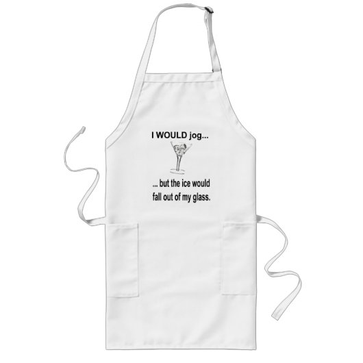 ICH WÜRDE Jog. Lange Schürze (Vorne)