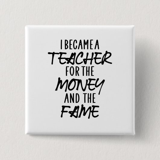 Ich wurde Lehrerin für das Geld Button (Vorderseite)