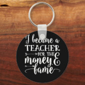Ich wurde Lehrerin für Geld und Berühmtheit Schlüsselanhänger (Vorderseite)