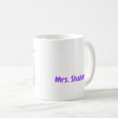 Ich wurde Lehrerin und Individuelle Name Pastel Kaffeetasse (VorderseiteRechts)