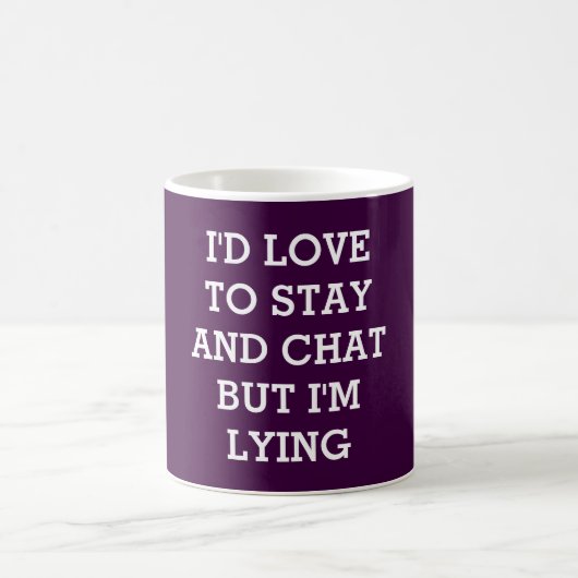 Ich wurde Liebe zu bleibe, aber ich liege Kaffeetasse (Mittel)