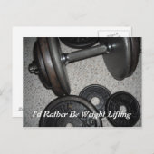 Ich würde lieber abnehmen postkarte (Vorne/Hinten)