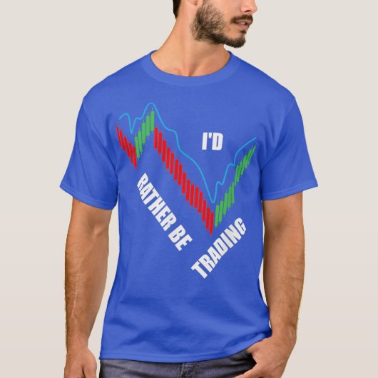 Ich würde lieber an der Börse oder mit Krypto hand T-Shirt (Vorderseite)