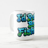 Ich würde lieber Angeln Cute Fish Kaffeetasse (Vorderseite Links)