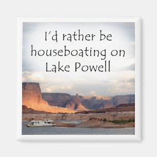 Ich würde lieber auf dem Powell-See Hausboot fahre Magnet