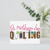 Ich würde lieber aufhören postkarte (Stehend Vorderseite)