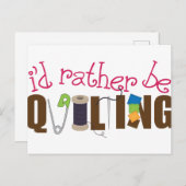 Ich würde lieber aufhören postkarte (Vorne/Hinten)