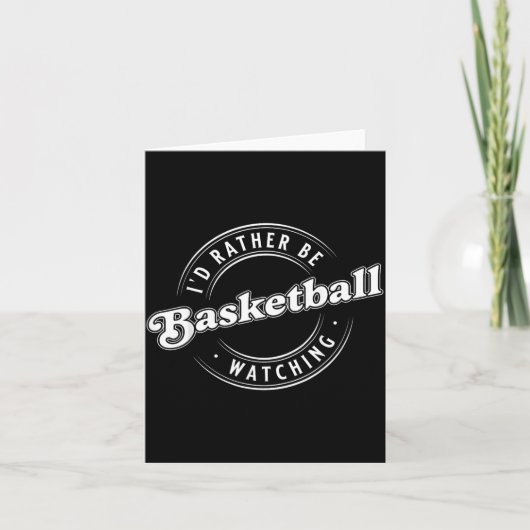 Ich würde lieber Baseball schauen Karte (Vorderseite)