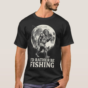Ich würde lieber Bigfoot angeln Vintage 90er Angle T-Shirt