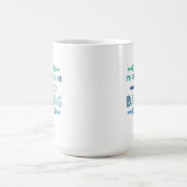 Ich würde lieber Blau backen Kaffeetasse (Mittel)