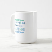 Ich würde lieber Blau backen Kaffeetasse (Vorderseite Links)