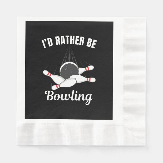 Ich würde lieber bowlen serviette (Vorderseite)