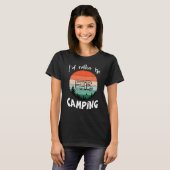Ich würde lieber campen Wohnmobil Wald T-Shirt (Vorne ganz)