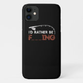 Ich würde lieber Camping im Freien fischen Case-Mate iPhone Hülle (Rückseite)