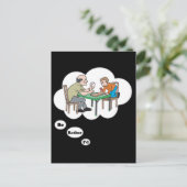 Ich würde lieber Cribbage spielen Postkarte (Stehend Vorderseite)