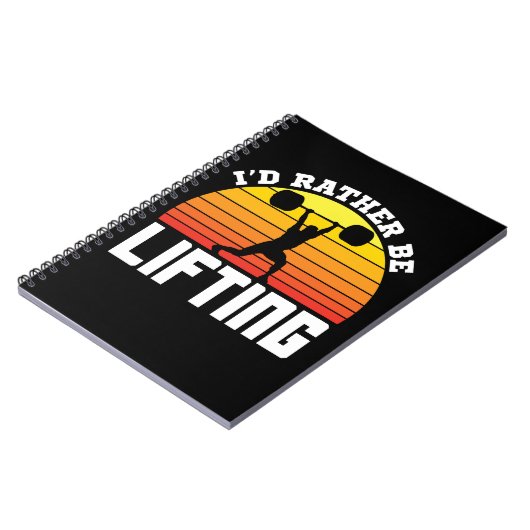 Ich würde lieber das Gewicht heben Notizblock (Linke Seite)