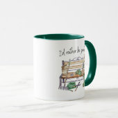 Ich würde lieber den Aquarellgarten garten. Tasse (VorderseiteRechts)