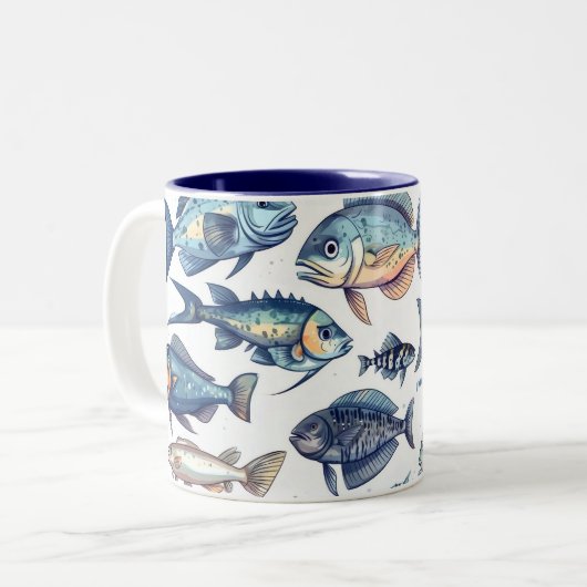 Ich würde lieber die Tasse des Fischfangs gehen (Vorderseite Links)