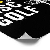 Ich würde lieber Discgolf spielen - Discgolf Poster (Ecke)