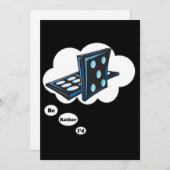 Ich würde lieber Dominos 2 spielen Einladung (Vorne/Hinten)