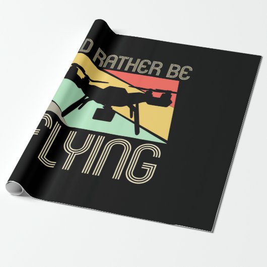 Ich würde lieber Drohne fliegen Geschenkpapier (Ungerollt)