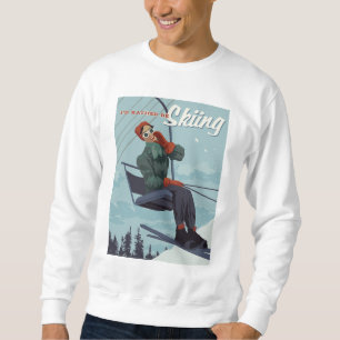 Ich würde lieber Druck überspringen Sweatshirt