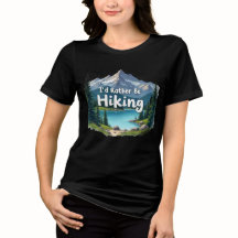 Ich würde lieber ein Tri-Blend-Shirt zum Wandern t