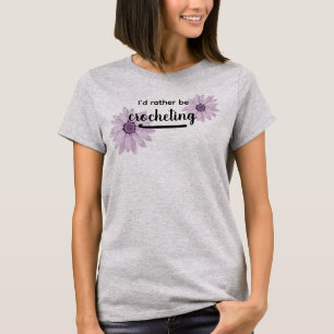 Ich würde lieber eine florale Bluse häkeln T-Shirt