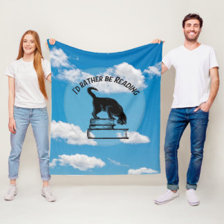 Ich würde lieber eine Wurfdecke lesen Fleecedecke