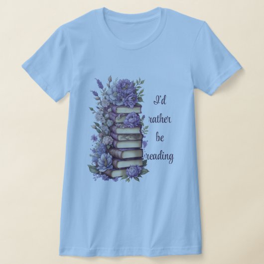 Ich würde lieber einen Bücherwurm lesen T-Shirt (Ablage )