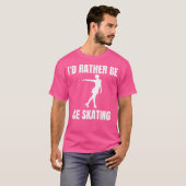 Ich würde lieber Eislaufen T-Shirt (Vorne ganz)