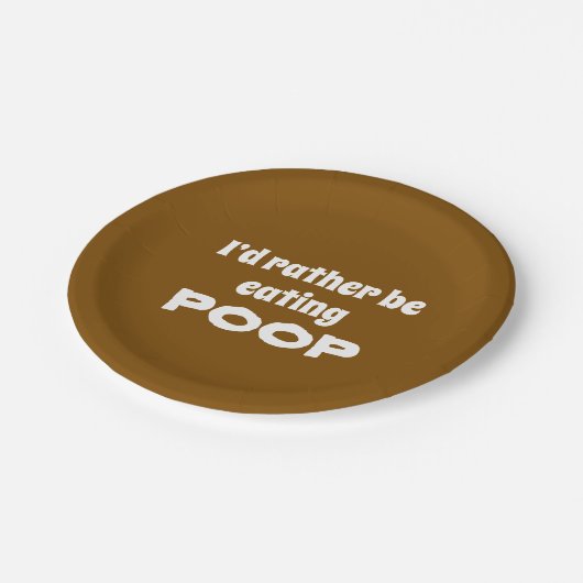 Ich würde lieber essen... pappteller (Schrägansicht)