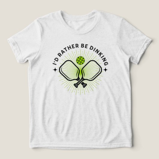 Ich würde lieber essen. Tri-Blend shirt (Design Vorderseite)