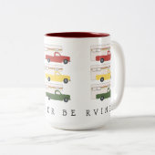 Ich würde lieber fahren Motorhome Truck Camping Ra Zweifarbige Tasse (VorderseiteRechts)