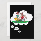 Ich würde lieber Feldhockey 3 spielen Einladung (Vorne/Hinten)