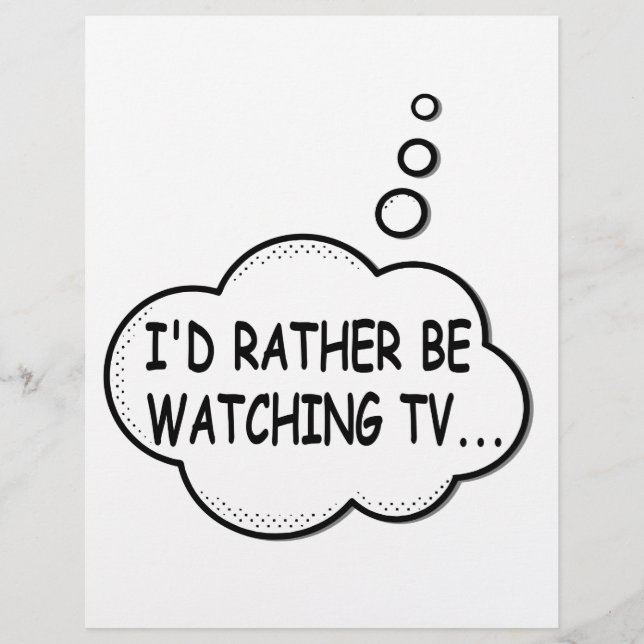 Ich würde lieber fernsehen (Vorderseite)