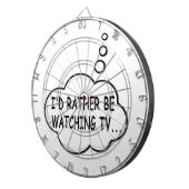 Ich würde lieber fernsehen dartscheibe (Vorderseite rechts)