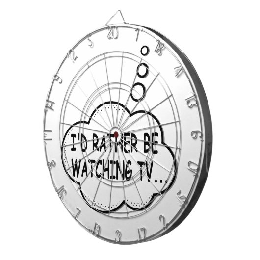 Ich würde lieber fernsehen dartscheibe (Vorderseite rechts)