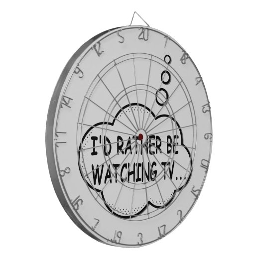 Ich würde lieber fernsehen dartscheibe (Vorderseite Links)