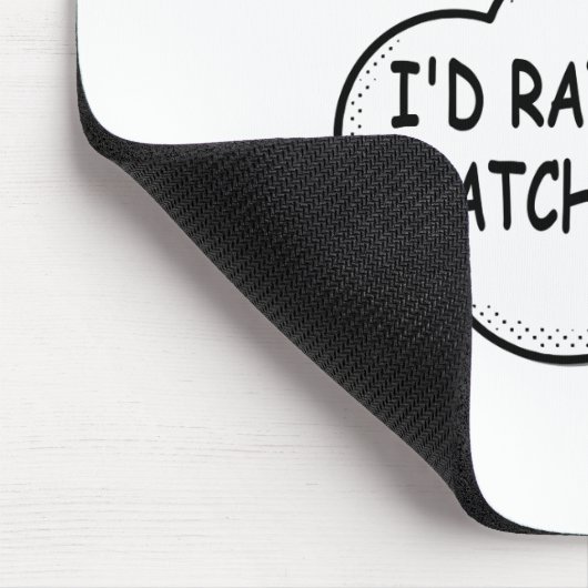 Ich würde lieber fernsehen mousepad (Ecke)