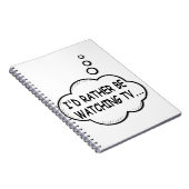 Ich würde lieber fernsehen notizblock (Rechte Seite)