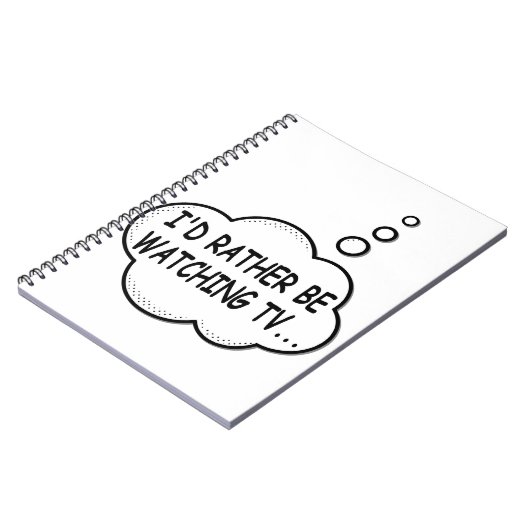 Ich würde lieber fernsehen notizblock (Linke Seite)