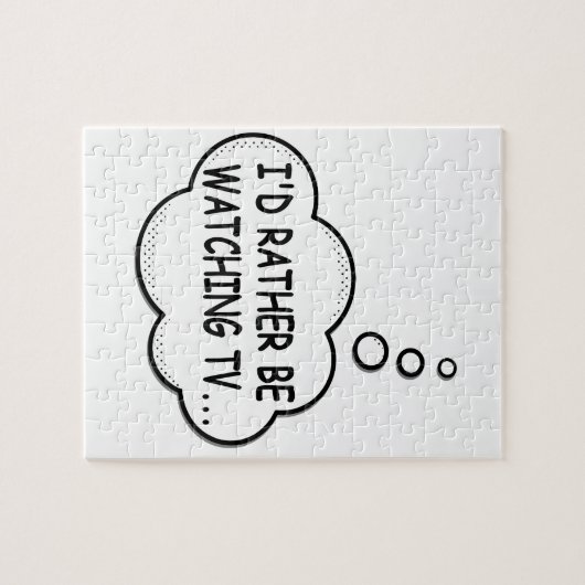 Ich würde lieber fernsehen puzzle (Horizontal)