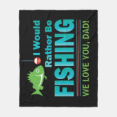 Ich würde lieber fischen fleecedecke (Vorderseite)